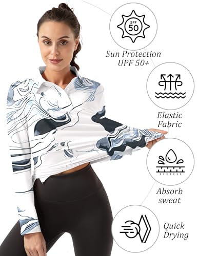FKEEP WOMEN LONG SLEEVE POLO SHIRT GOLF SPORT TOP ATHLETIC, SIZE: WOMEN L, BLUE - Like New