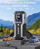 ACEZUK JUMP STARTER AIR COMPRESSOR 8000A 150PSI JUMP START PACK M05 - BLACK - Like New