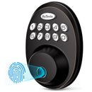 HUTOOLS FINGERPRINT DOOR LOCK, HUTOOLS KEYLESS ENTRY DOOR LOCKS WITH KEYPADS - Like New