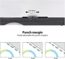 MAKEASY Binding Machine 21-Hole Book Binding Machines 3/8'' Comb - BLACK/SILVER - Like New