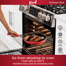 NINJA FOODI NEVERSTICK VIVID OVEN SAFE 8 PIECE POTS AND PANS COOKWARE SET - RED - Like New