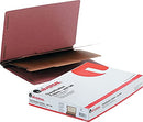 UNIVERSAL 10316 PRESSBOARD END TAB CLASS FOLDERS LEGAL SIX-SECTION 10/BOX - RED - Like New