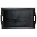 GET RST-2517-1-BK Coffee Table / Ottoman Tray with Handles, 25"x16", Black - Brand New