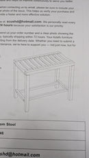 Wamhom Teak Shower Stool with Handles Durable Waterproof Wooden Bench,Dark Brown - Brand New