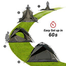 ROCKPALS POP UP TENT FAMILY CAMPING LIGHT WEIGHT PORTABLE AUTOMATIC - GREEN - Like New
