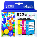 MYCART SUPRINT 822XL REMANUFACTURED INK CARTRIDGE REPLACEMENT, 3 PACK - YELLOW - Brand New