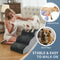 BOMOVA DOG STAIRS TO BED 3 STEP NON-SLIP PET STAIRS FOR HIGH BED & COUCH - GRAY - Like New