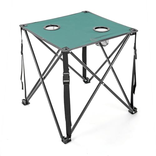ARROWHEAD OUTDOOR 26” (66CM) PORTABLE CAMPING FOLDING TABLE KKS0228U - GREEN - Like New