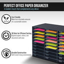 ADIROFFICE 30-SLOT CLASSROOM ORGANIZER FILE SORTER 501-30-BLK - BLACK - Like New