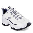 237761 SKECHERS MEN'S, E'LITE AFTERBURN WALKING SHOE WHITE/NAVY Size 11 - Brand New