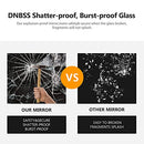 DNBSS Black Metal Framed Wall Mirror, 24x32" Rounded Rectangle Mirror - Brand New