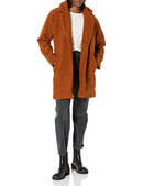 DAILY RITUAL AMAZON ESSENTIALS WOMEN'S TEDDY COAT OVERSIZED-FIT M CARAMEL - Brand New