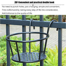 Iron Art Hanging Baskets Flower Pot Holder Pack of 3 - Black (Not Included) - Brand New