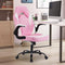 BG PINK+WHITE PU LEATHER COMPUTER GAMING CHAIR ERGONOMIC OFFICE CHAIR - Like New
