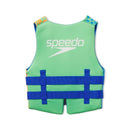 SPEEDO JUNIOR LIFE JACKET VEST YOUTH - TROPICAL ORANGE AND BLUE CHECKERED - Like New