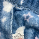 FASHION EXTRA SOFT FLEECE PAJAMAS PANTS - SIZE: WOMEN L/XL - BLUE CLOUDS/STARS - Brand New