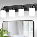 LKHF 4-LIGHT BATHROOM LIGHT FIXTURES, 27" - BLACK - Brand New