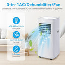 Coolblus Portable Air Conditioner 8,500 BTU 3 IN 1 PAC-A019K-05KR - White Like New