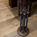 ANN ROYAL MATERIALS Metal Pool Cue Rack 11"D x 24"W x 11"H Holds up to 6 Cues - Brand New