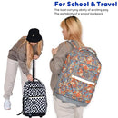 J WORLD NEW YORK SUNDANCE ROLLING BACKPACK GIRL BOY ROLLER BOOKBAG RBS-20 BLACK - Brand New