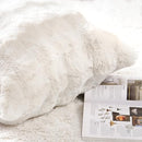 MADIZZ Pack of 2 Thick Plush Wool Throw Pillow Covers 18x18 PPR001CREAM-1818 - Like New