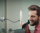My Flexible Mirror 5x Magnification 7” Make Up Round Vanity Suction Cup - Silver - Like New