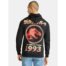 JURASSIC WORLD JURASSIC PARK MEN'S OVERSIZE PRINT HOODY - SIZE: MEN L - BLACK - Like New