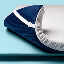 VISCOSOFT 3" MEMORY FOAM MATTRESS TOPPER QUEEN - VENTILATED MATTRESS PAD - Like New
