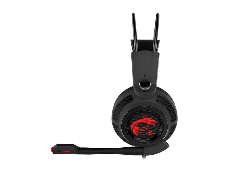 MSI DS502 Gaming Headset, Enhanced Virtual 7.1 Surround Sound, Ergonimic