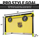 Franklin Sports Mini Hockey Goal Set Indoor Knee Goal 47036K2 - BLK/YELLOW - Like New
