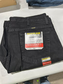 WRANGLER RUSTLER CLASSIC BLACK 40X34 - SIZE: MEN 40X34 - BLACK - Brand New