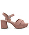 AEROSOLES WOMEN'S COSMOS PLATFORM - SIZE: WOMEN 7 - BLUSH/FABRIC - Like New