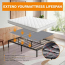 DRWWI BUNKIE BOARD 10MM 76” X 80” NON-SLIP BASE METAL BED FRAME KING SIZE - GRAY - Like New