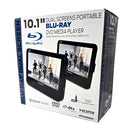 Sylvania 10.1" Dual Screen 720p Portable Blu-ray DVD SDVD1087 - BLACK Like New