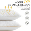 LUTE King Size Pillows Set of 2, Down Alternative Pillows (B08CXLTXFX) - White - Brand New
