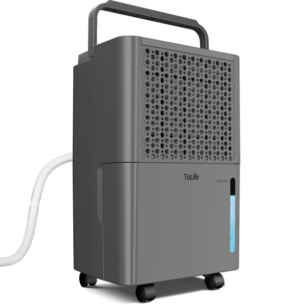TOLIFE DEHUMIDIFIER FOR BEDROOM, 95 OZ WATER TANK, (950 SQ.FT) QUIET - BLACK - Like New