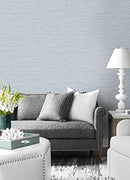 Lillian August NextWall Luxe Haven Faux Sisal Peel Stick Wallpaper Sea Breeze - Brand New