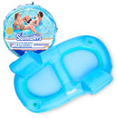 SWIMWAYS SPRING FLOAT PREMIUM DUO, POOL CHAIR FITS 2 ADULTS - BLUE/TEAL - Like New