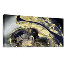 SchwartsCount Wall Art Canvas Abstract Art Paintings Black and Gold Fantasy - Like New