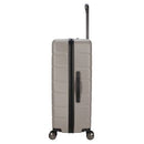 SKYLINE HARDSIDE LARGE CHECKED SPINNER SUITCASE - OXFORD TAN - Like New