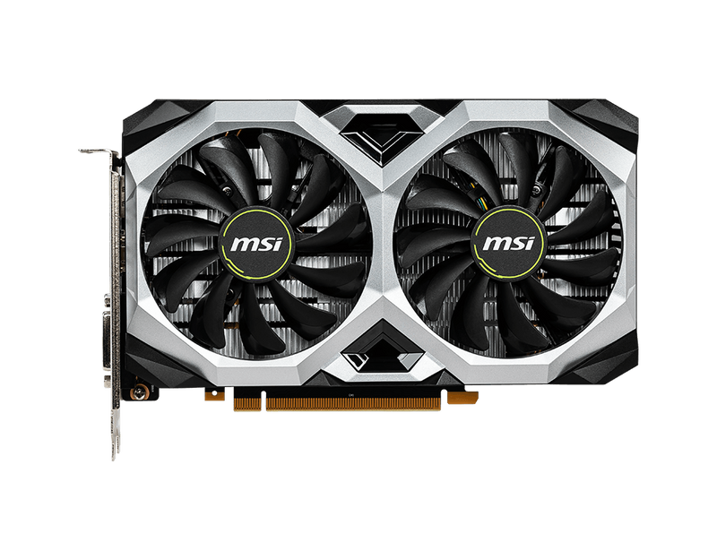 MSI GeForce GTX 1660 VENTUS XS 6G OCV1 GPU 6GB GDRR5 - Silver/Black - Like New