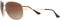 RAY-BAN RB3293 Metal Aviator Sunglasses GRADIENT DARK BROWN LENS / GOLD FRAME - Like New