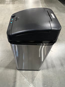 iTouchless 13 Gallon Sensor Trash Can DZT13P - Black/Stainless Steel - Like New