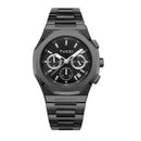 TUCCI ITALY STAINLESS STEEL QUARTZ UNISEX WATCH – MIYOTA MOVEMENT, 5 ATM - BLACK - Like New