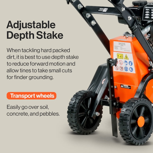 SUPER HANDY SUPERHANDY 79-CC 4-CYCLE 14-IN FORWARD-ROTATING GAS CULTIVATOR - Like New