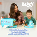 Bluey 3-in-1 Transforming Airplane Toys for Kids Playset, Turns into Resort - Like New