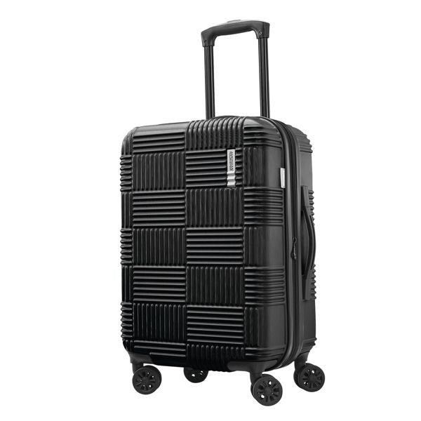 AMERICAN TOURISTER NXT HARDSIDE LARGE CHECKED SPINNER SUITCASE - BLACK - Like New