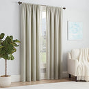 ECLIPSE Solid Thermapanel Modern Room Darkening Rod Pocket Curtain 54" X 84" - Like New