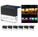 MITOPDEAL 6 PACK LED SOLAR DECK LIGHTS WATERPROOF WARM WHITE/COLOR CHANGING - Like New