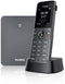 YEALINK W73P IP DECT PHONE BUNDLE W73H WITH W70 BASE- BLACK Like New